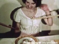 Vintage Porn 1970s - Hairy Pussy Brunette Sex Thumb
