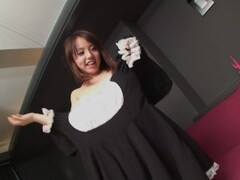 Subtitled uncensored Japanese amateur maid POV blowjob in HD Thumb