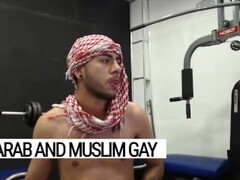 Arab wild sex for gay men only: hot Middle Eastern show man, looking for gay mouths to be choked Thumb