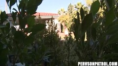 teen sucks dudes cock and gets fucked in backyard Thumb