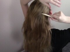 POV Hair Job Blowjob Cumshot in Hair Roleplay Video Hair Fetish Thumb