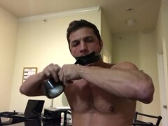 Brandon Cody Self Bondage Jack Off and CUM Thumb