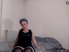 short haired teen plays with her boobs and perfect cunt - cam4 Thumb
