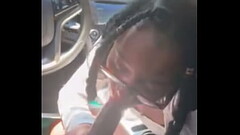 Ebony Nerd BBC Car Blowjob Thumb