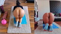 Intense Dual Cam Naked Yoga Session! You Won&#039_t Believe What Happens Next! Thumb