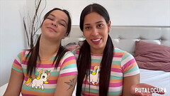 PutaLocura - Dos bellezas colombianas Melisa Tetona y Natalie se tragan toda la lefa de Torbe Thumb