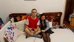 Tiny college girl seduces her nerdy classmate to have hardcore rough sex after classes Thumb