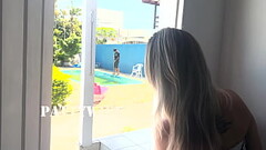 Esperei o Marido sair de casa para Dar pro limpador de piscina(completo no RED e SHEER) Thumb