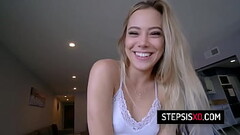 Blonde teen stepsis Avery Cristy fucks with her stepbro for extra money Thumb