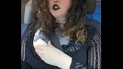 Siren Marie plays with herself and gets off in her car Thumb