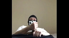 Masked daddy Rave shows his big cock to his followers Thumb