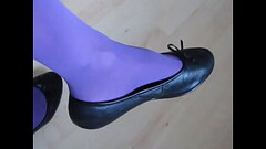 black leather sabrinas, dangling and shoeplay by Isabelle-Sandrine Thumb