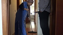 A Muslim cleaning maid is disturbed when she sees his big black cock Thumb