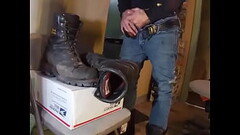 BIG Cumshot on My Boots Thumb