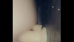 Close up of the dildo in my pussy and my tight asshole Thumb