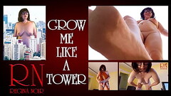 GROW LIKE A TOWER. Giant secretary in the office. The manager guy is very surprised by her height. L Thumb