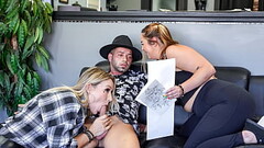 Thick Milf and Teen Visits Freeuse Tattoo Artist for Their New Tattoo - Momslave Thumb