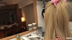 Japanese housewife sucks dick in the kitchen uncensored. Thumb