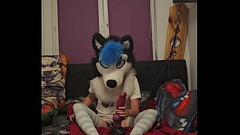 Fursuit Femboy fuck by Bad Dragon Rex XL Thumb