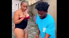 Big ass naija babe with big ass and great body in a flip Bottle Challenge where you strip for every  Thumb