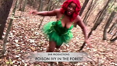 Nina Rivera plays with her pussy in the woods as Poison Ivy Thumb