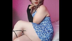 @crossdresserkitty on YOUTUBE This BOOTY FEMBOY Blonde Model in Her Private Room in HIGH HEELS (Cros Thumb