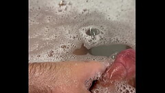 soft uncut dick gets hard during bath Thumb