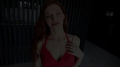 RED HAIR RED DRESS SEXY BODY fucked by Antonio Suleiman in the ass Thumb