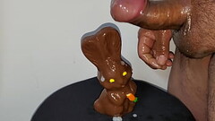 Chocolate Bunny fucked and Cum covered! Thumb