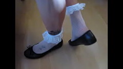 5th Avenue leather sabrinas and frilly socks, shoeplay by Isabelle-Sandrine Thumb