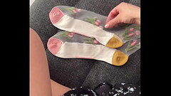 Want to see me try on these beautiful new socks? Thumb