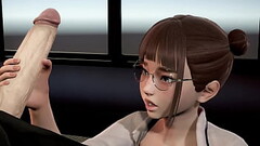 The secretary jerks off to the boss in the office l 3D animation Thumb