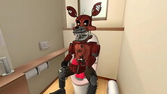 N. Foxy masturbates in the toilet. Thumb