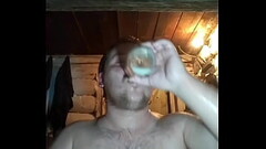 I cum very hard and impulsively. I pour fresh cum in my mouth and on my face! Thumb