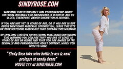 Sindy Rose take wine bottle in ass &amp_ anal prolapse at sandy dunes Thumb