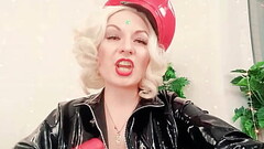 free video - FemDom JOI jerk off instructions - rude rough Dominatrix Arya Grander - fetish PVC Thumb