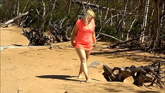 Sea and island,relaxing on the beach of a hot blonde Thumb