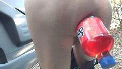 Public soda bottle anal fun Thumb