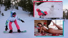 BANGBROS - Does Amia Miley Wanna Build A Snowmannnnn? Yes. And She Wants To Bounce Her Big Ass On Co Thumb