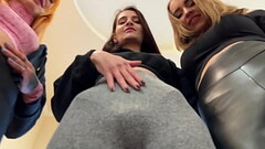 Sniff The Sweaty Asses, Pussies, Armpits and Socks Of Three Sweaty Girls - Triple POV Smelling Femdo Thumb