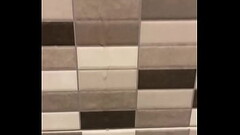 Friend dared me to cum on hotel bathroom wall Thumb