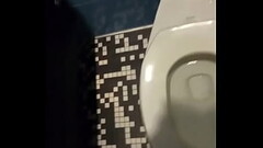 Black frozen urinates in toilet @ public restaurant Thumb